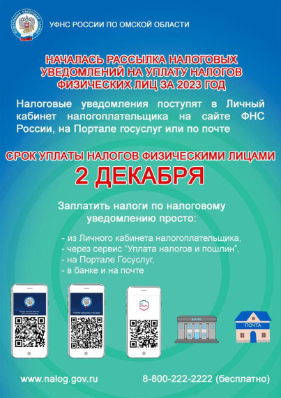 Срок уплаты налогов физическими лицами - 2 декабря. Срок уплаты налогов физическими лицами - 2 декабря.